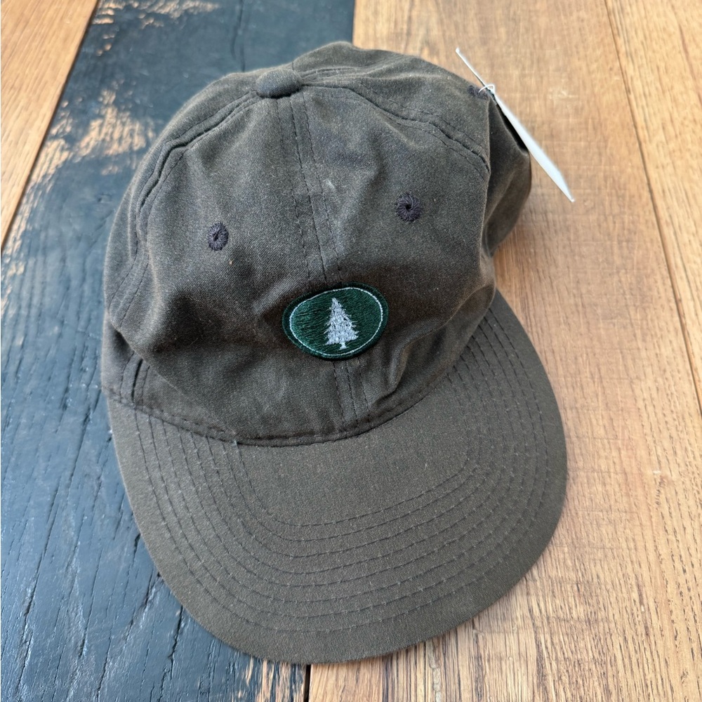 Alpine Camp for Boys Dark Olive waxed canvas hat